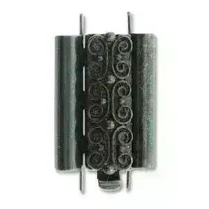 Beadslide Squiggle, Tube Clasp, 10x18mm - Image 6