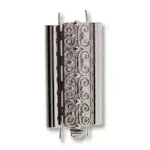 Beadslide Squiggle, Tube Clasp, 10x24mm - Image 4