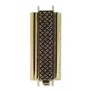 Beadslide Crosshatch Tube Clasp, 10x29mm - Image 3