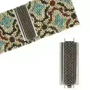 Beadslide Crosshatch Tube Clasp, 10x29mm - Image 4