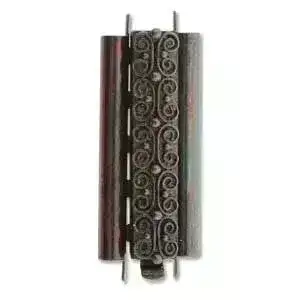 Beadslide Squiggle, Tube Clasp, 10x29mm - Image 3