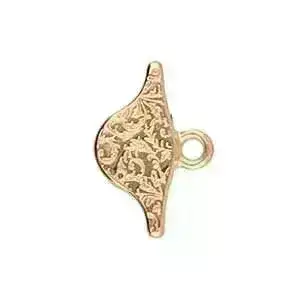 Cymbal Aosa, Paisley Bead Ending or Clasp Connector, 2 Pcs. - Image 4