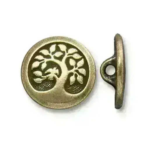TierraCast Bird in a Tree Buttons, Small or Large, 5 Finishes - Image 3
