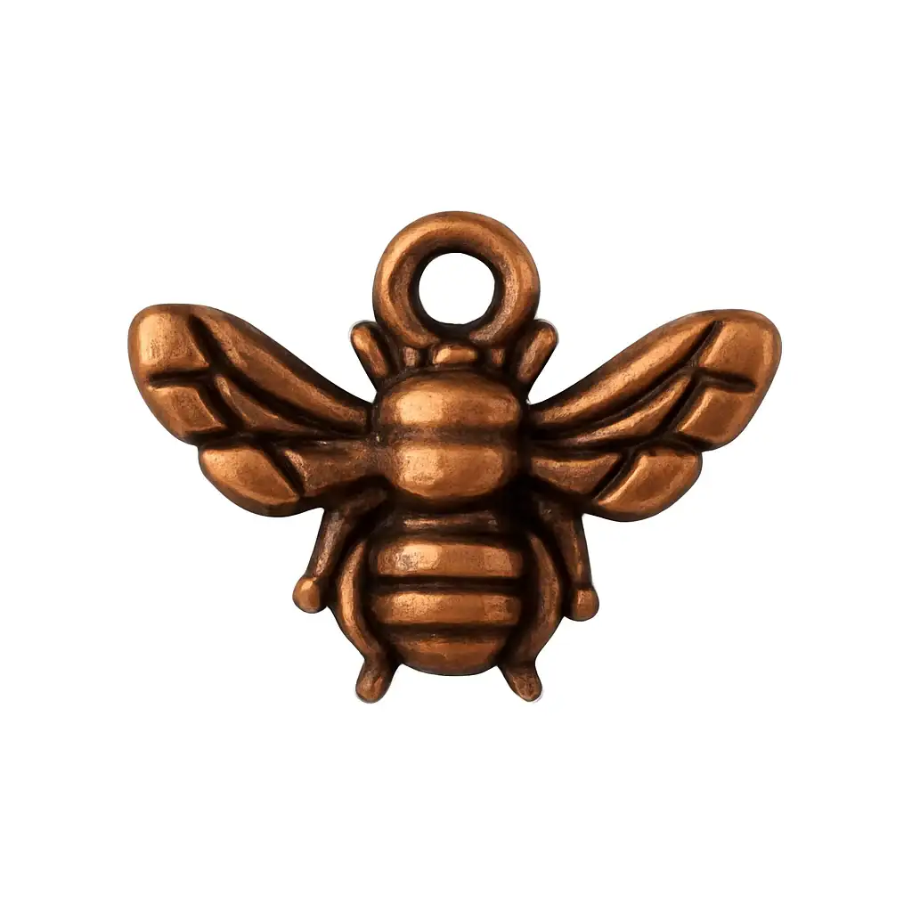 TierraCast Honeybee Charm or Pendant, 2 Pcs. - Image 3