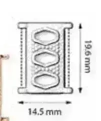 Korakas , Cymbal Delica Bead Connector or Link, with Glue-In Element - Image 6