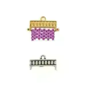 Kouroupa, Cymbal Delica Bead Ending or Connector, 2 Pcs. 4 Finishes - Image 4