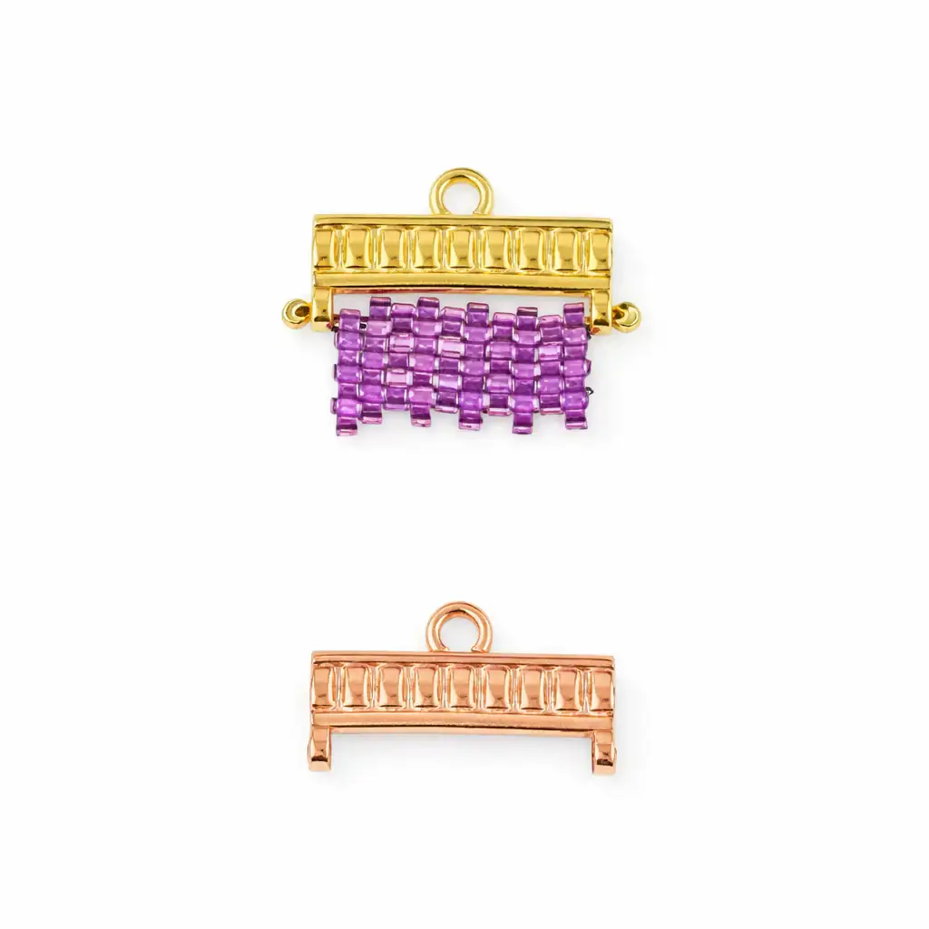 Kouroupa, Cymbal Delica Bead Ending or Connector, 2 Pcs. 4 Finishes - Image 5