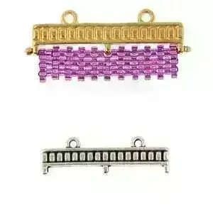 Kouroupa III, Cymbal Delica Bead Ending or Clasp Connector, 2 Pcs. 4 Finishes - Image 5