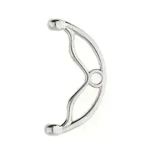 Cymbal, Sitanos II 8/0 Ending or Clasp Connector, 2 Pcs. 4 Finishes - Image 3