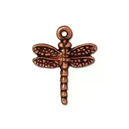 TierraCast Dragonfly Charm or Pendant, 4 Finishes - Image 3