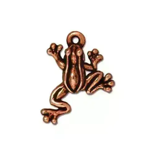 Leap Frog Charm or Pendant, 5 Finishes - Image 3