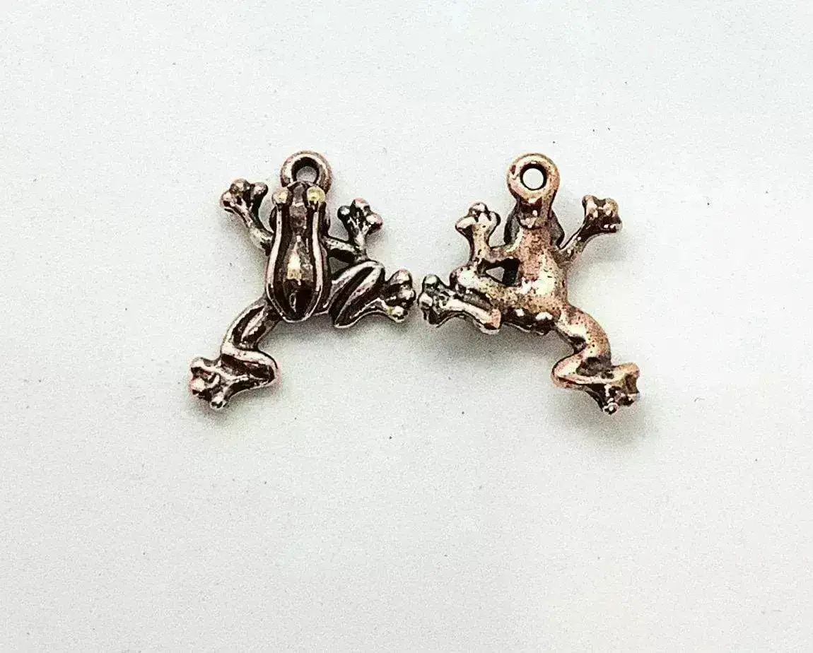 Leap Frog Charm or Pendant, 5 Finishes - Image 6