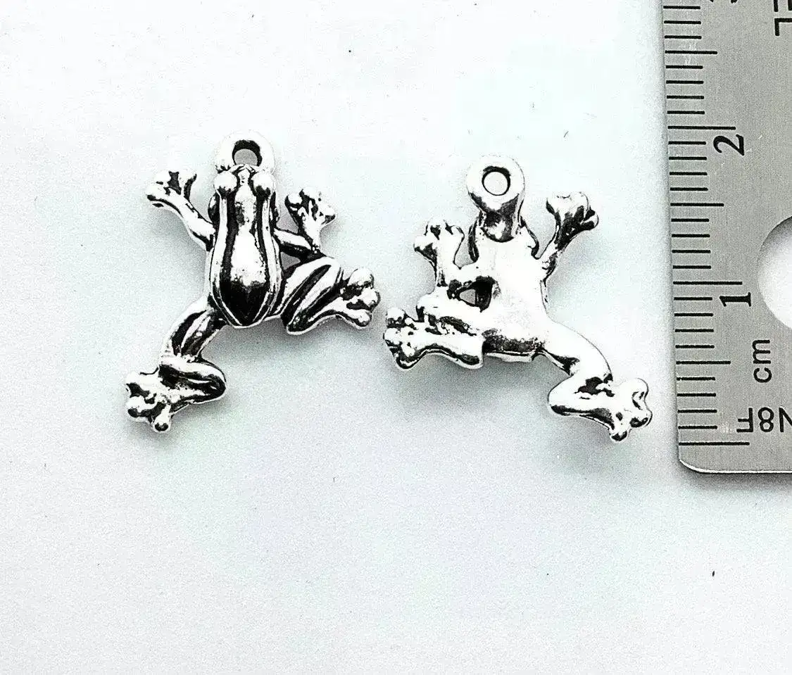 Leap Frog Charm or Pendant, 5 Finishes - Image 8