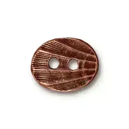 Oval Shell Pewter Buttons, in 4 Finishes - Image 3