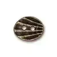 Oval Shell Pewter Buttons, in 4 Finishes - Image 4