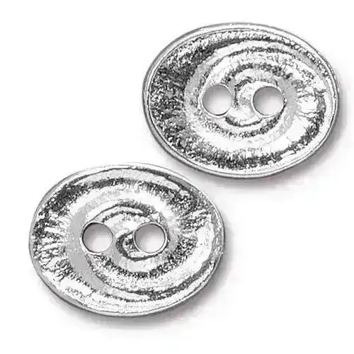 Swirl Oval Buttons, 2 Pcs. 5 Finishes - Image 4