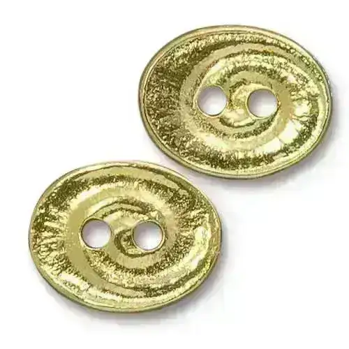 Swirl Oval Buttons, 2 Pcs. 5 Finishes - Image 5