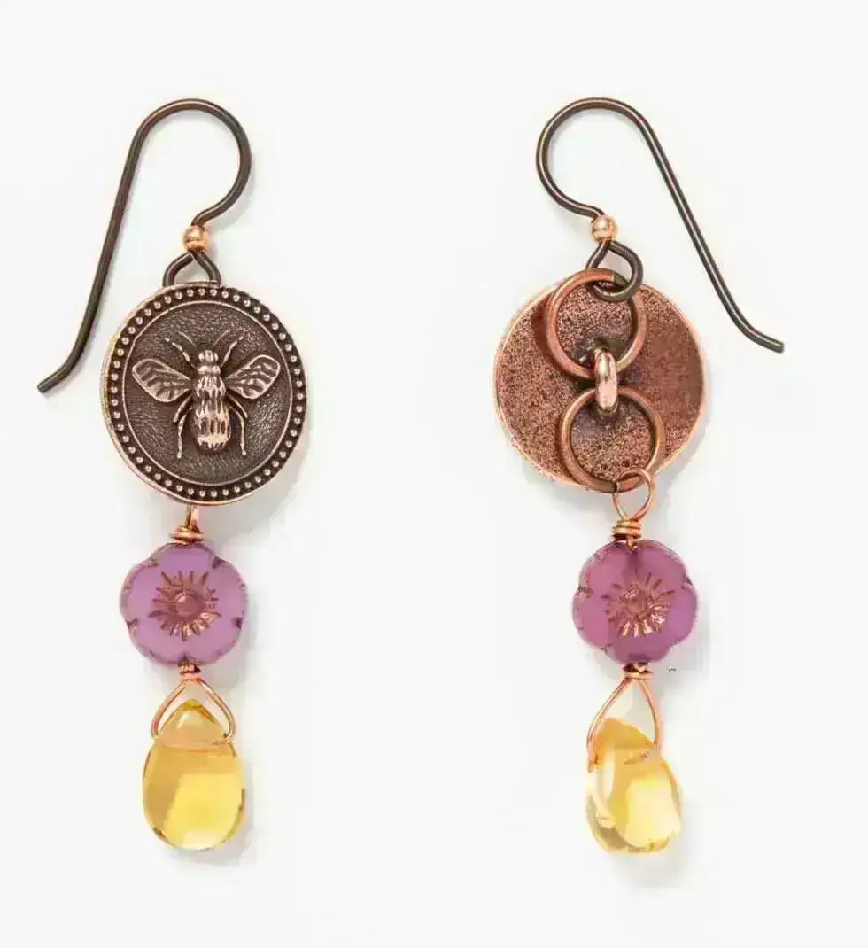 TierraCast Bee Buttons, 15mm, 3 Finishes - Image 6