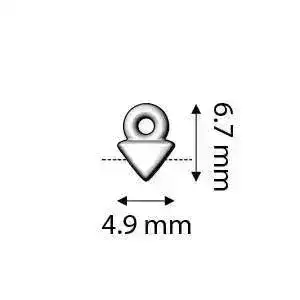 Agali, Cymbal Kite Bead Ending or Connector, 4 Pcs. 4 Finishes - Image 6