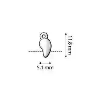 Cymbal, Mamaku Paisley Bead Ending or Clasp Connector, 4 Pcs. 4 Finishes - Image 6