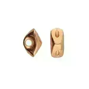 Tripiti, Cymbal Gemduo Side Beads, 4 Pcs. 4 Finishes - Image 3