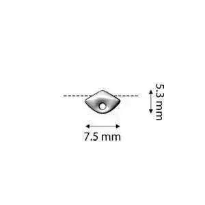 Tripiti, Cymbal Gemduo Side Beads, 4 Pcs. 4 Finishes - Image 6