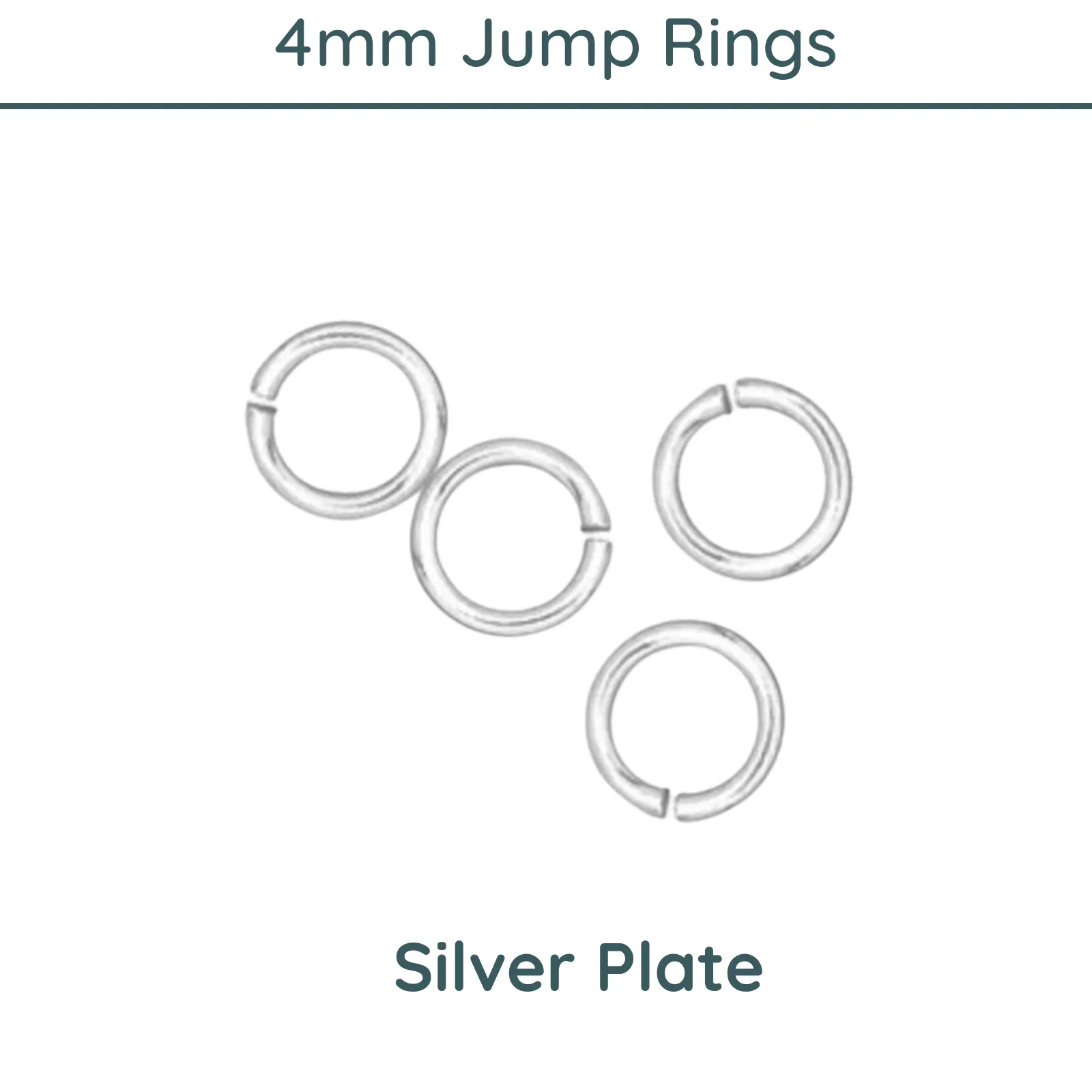 Jump Rings, 4mm, 21 Gauge, 9 Finishes - Image 3