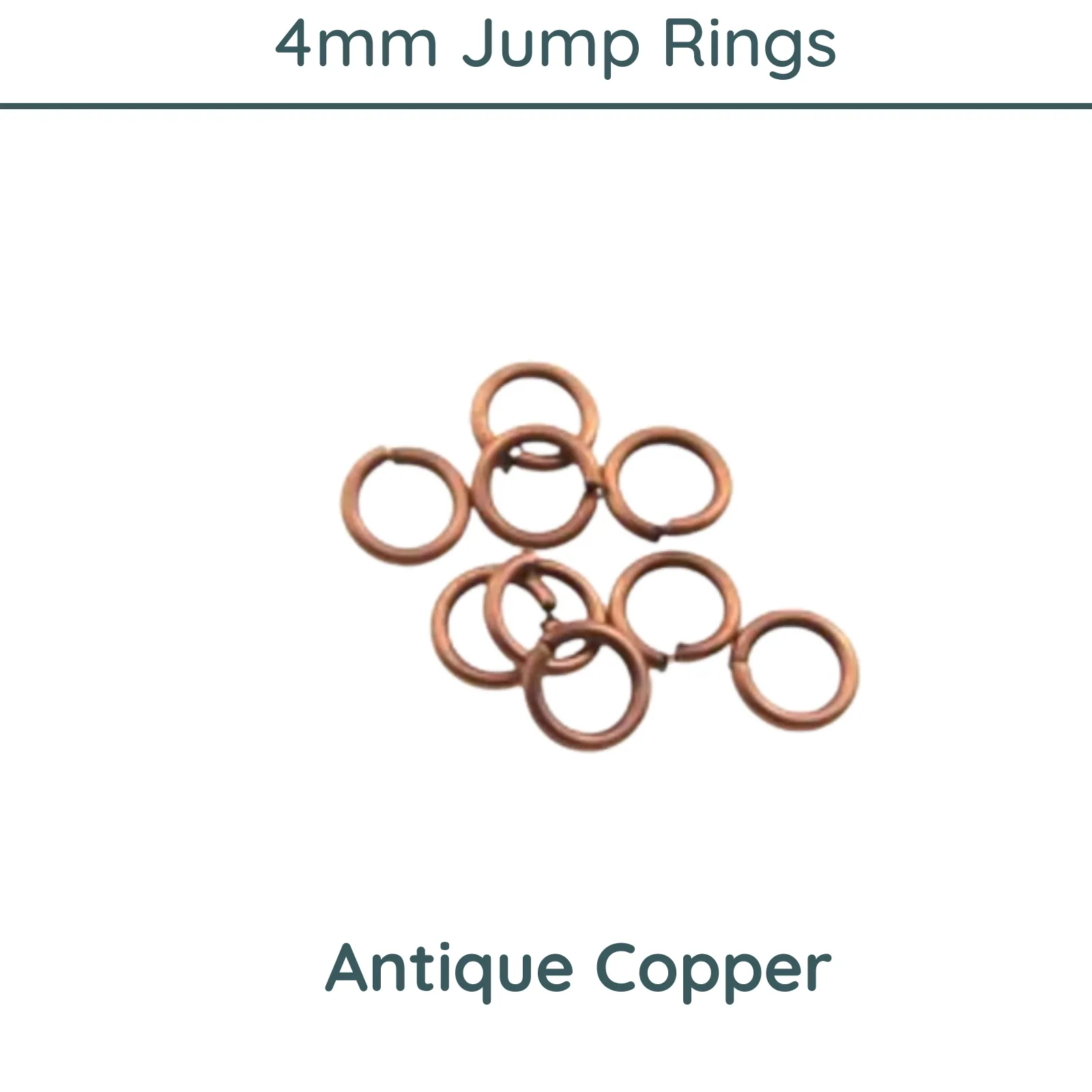 Jump Rings, 4mm, 21 Gauge, 9 Finishes - Image 6