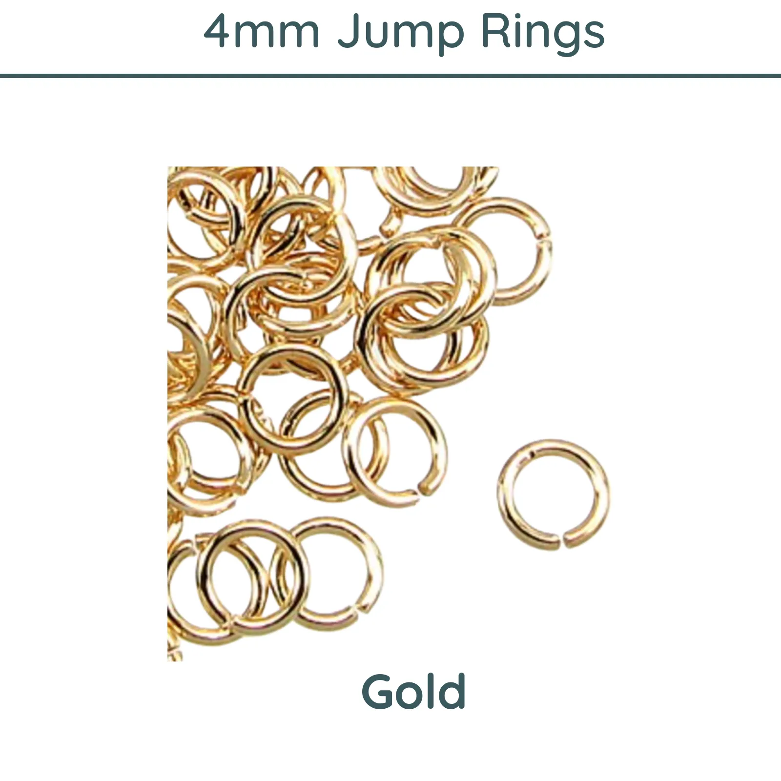 Jump Rings, 4mm, 21 Gauge, 9 Finishes - Image 7
