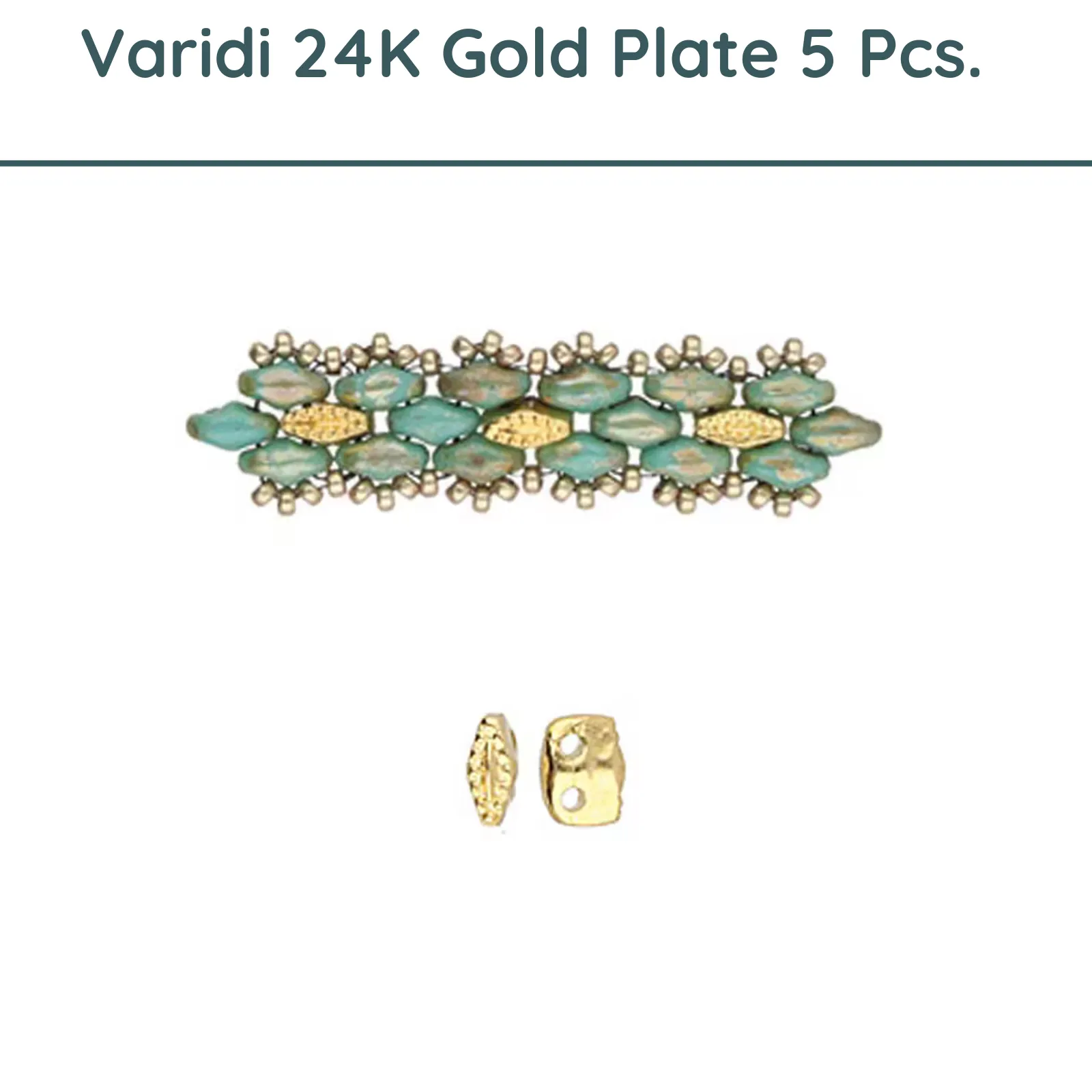 Cymbal Varidi, Superduo Bead Substitute, 5 Pcs. or 20 pcs. - Image 6