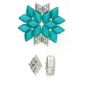 Cymbal Plaka, Gemduo Bead Substitutes, 4 Finishes - Image 4