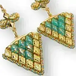 Cymbal Plaka, Gemduo Bead Substitutes, 4 Finishes - Image 6