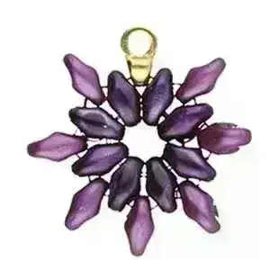 Cymbal Remata, Superduo Bead Ending, 6 Pcs. - Image 4