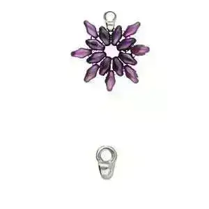 Cymbal Remata, Superduo Bead Ending, 6 Pcs. - Image 5