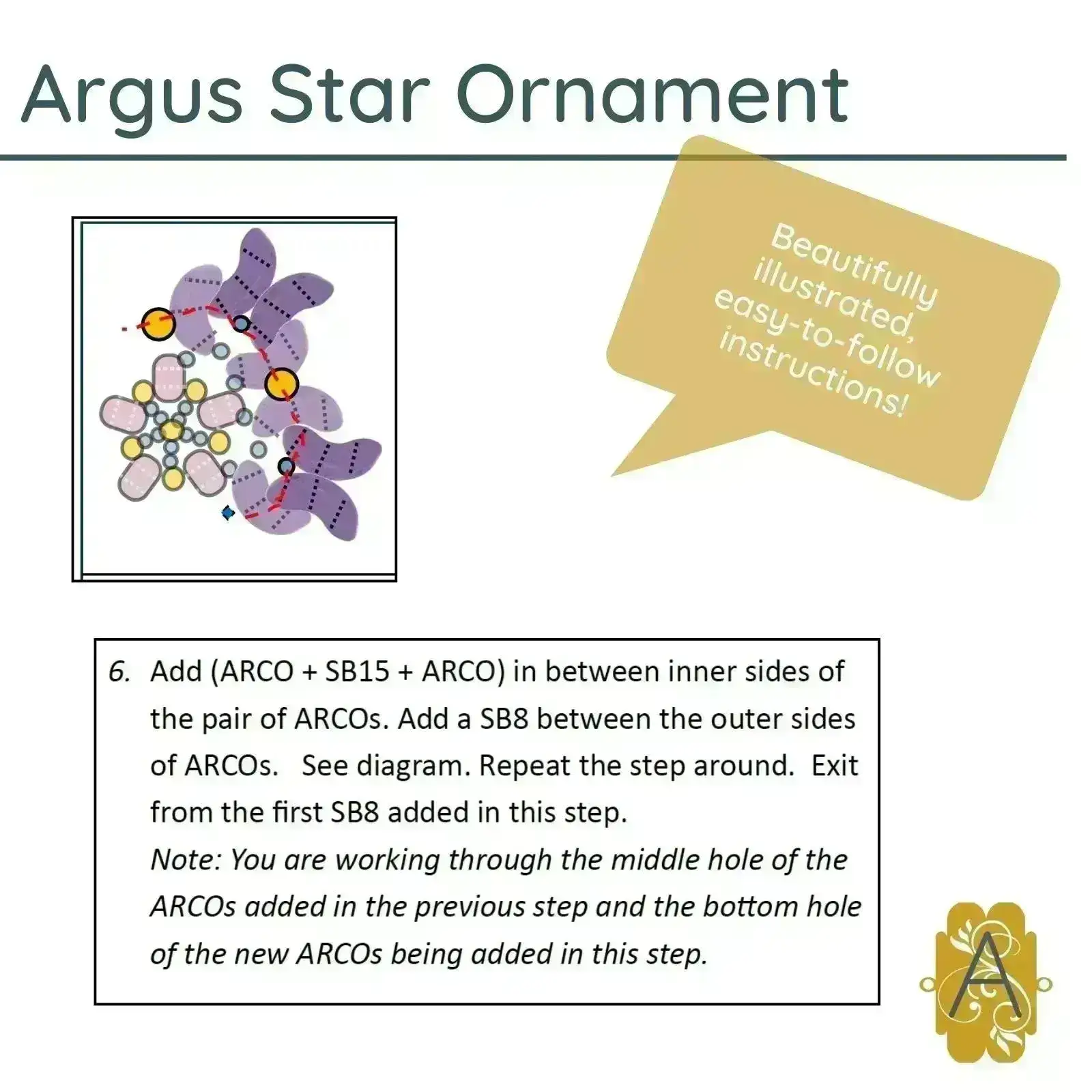 Argus Star Ornament Pattern - Image 3
