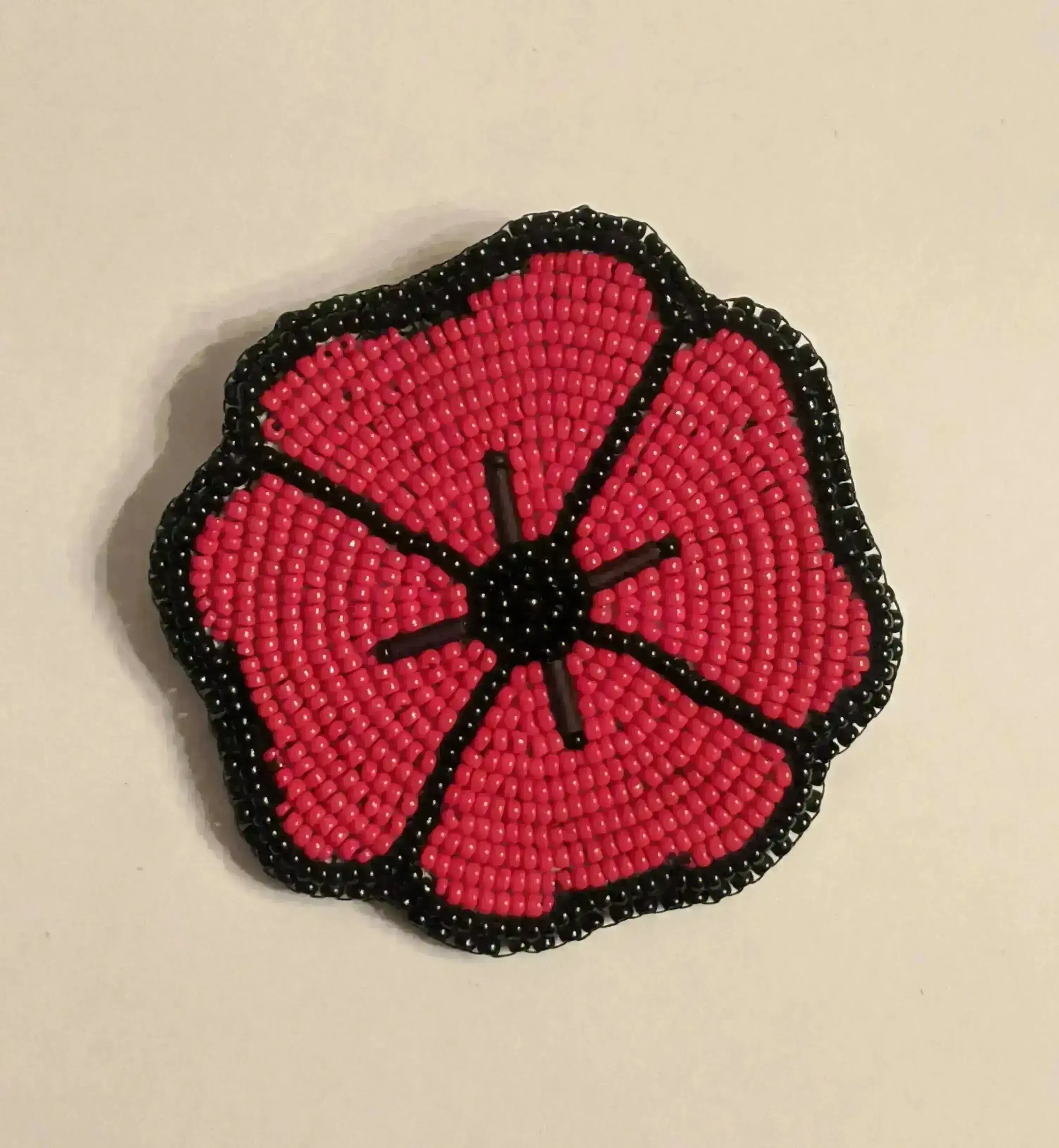 Beaded Poppy Brooch Kit, with Video Tutorial, for Remembrance Day - Image 4