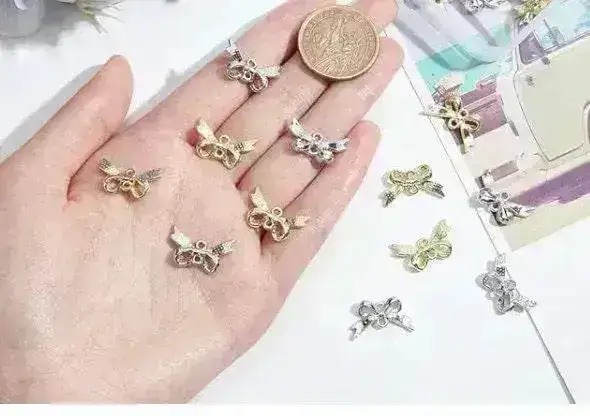 Bow Connector, Charm or Pendant - Image 5