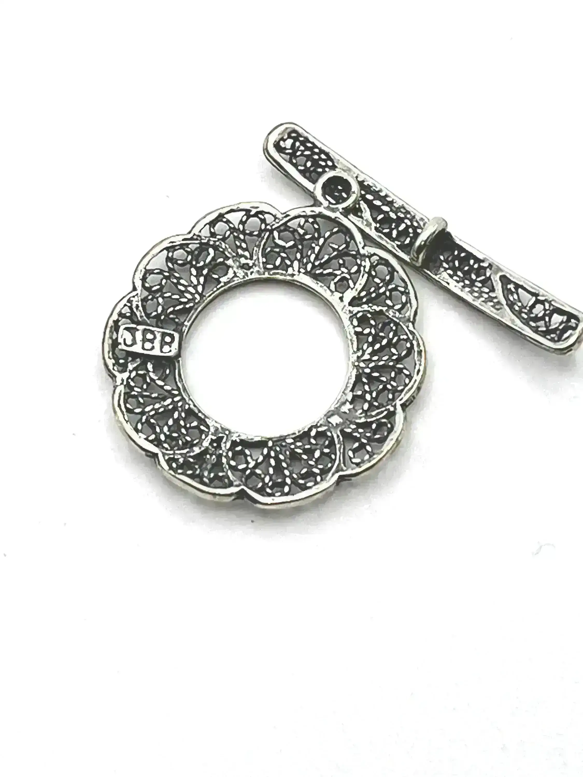 The Bronze Line, Filigree Round Toggle Clasp, 22mm - Image 4