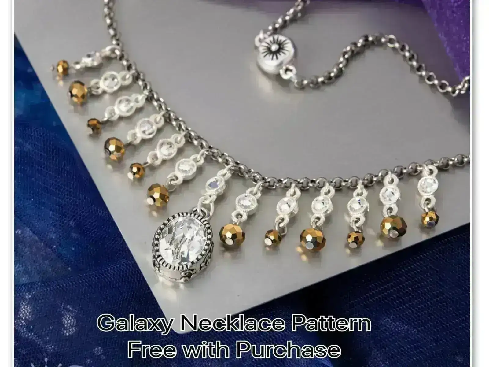 TierraCast Celestial Charm Pendant with Austrian Crystal in 3 Finishes - Image 6