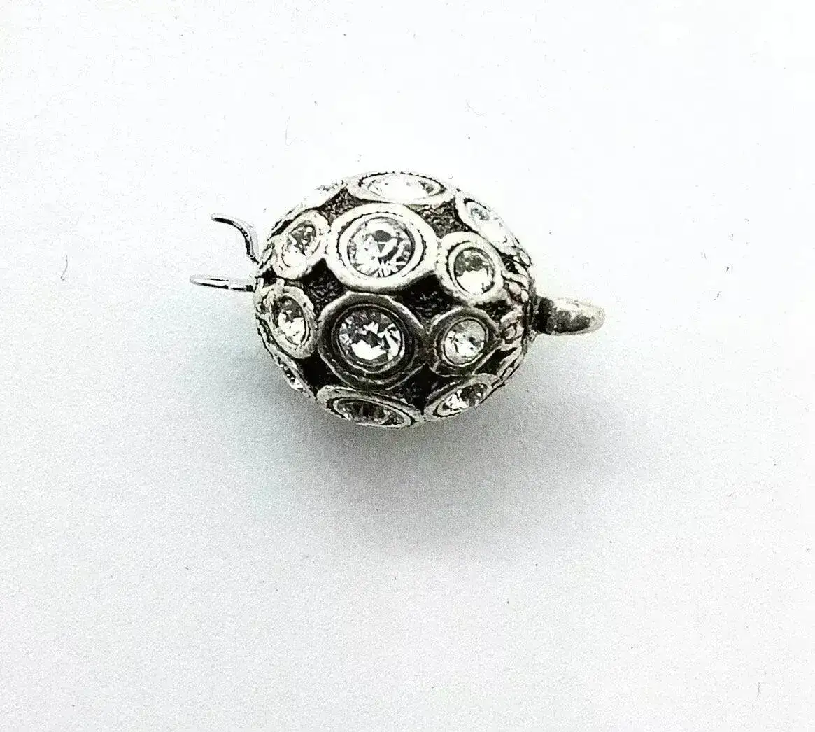 Claspgarten Crystal Orb Box Clasp, Austrian Crystals - Image 3