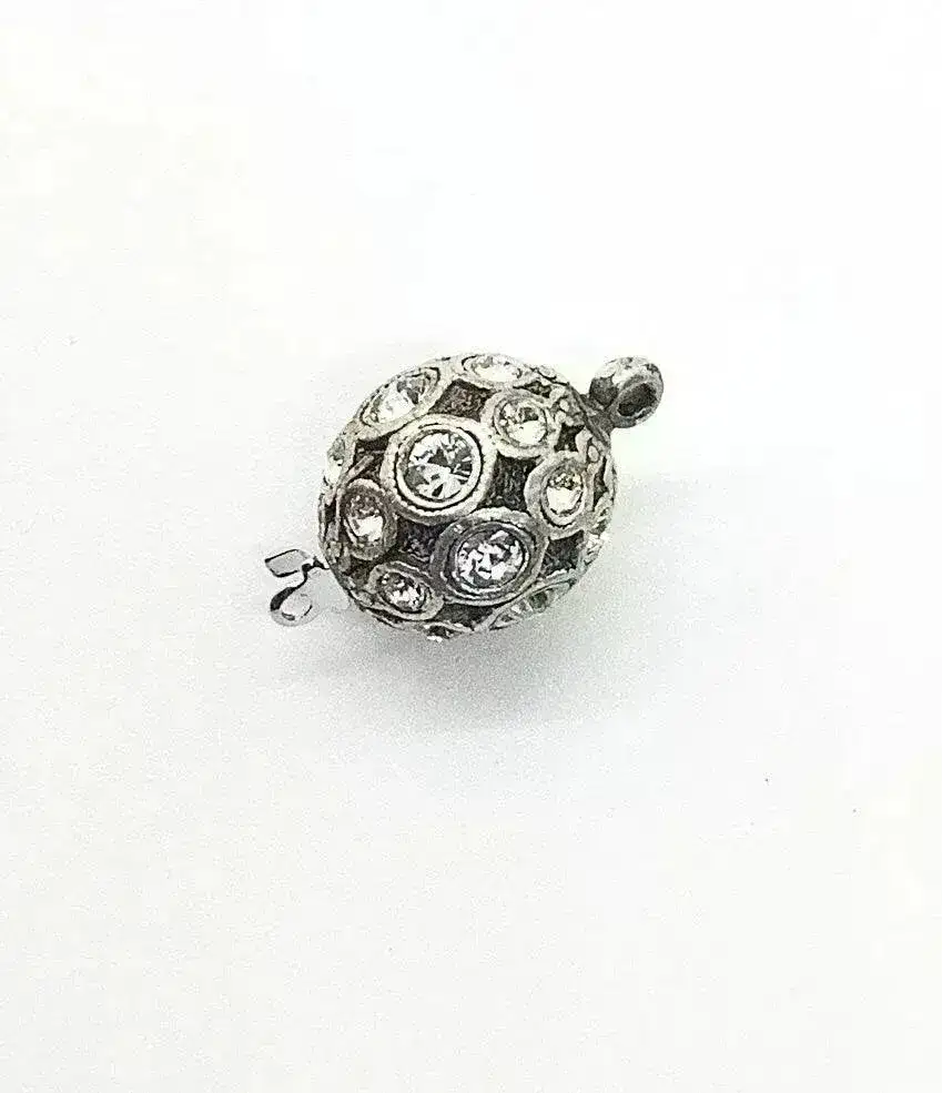 Claspgarten Crystal Orb Box Clasp, Austrian Crystals - Image 5