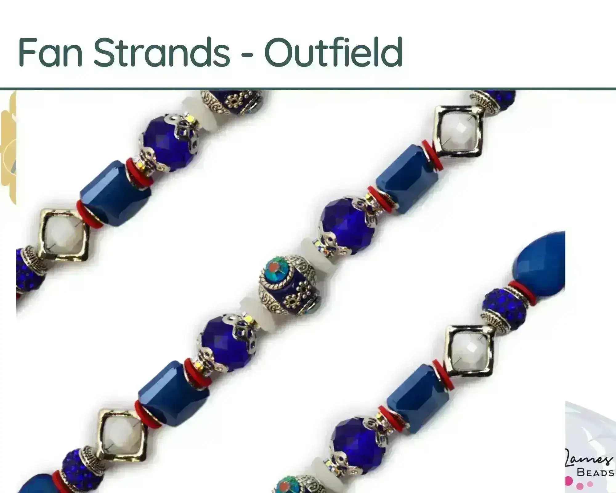 Fan Strands! An Exclusive Design for Toronto Blue Jays Fans, Bead Strands by Jesse James Beads - Image 3