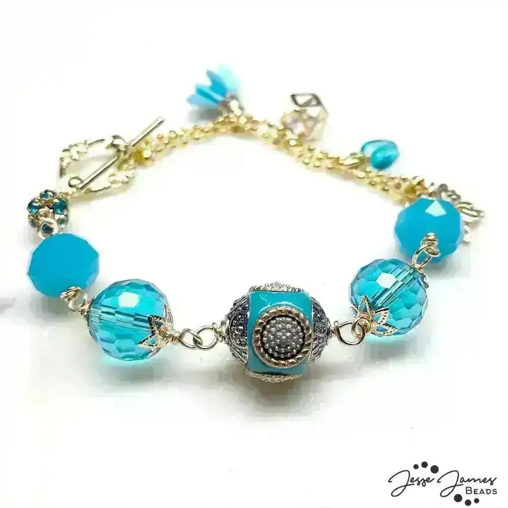 Farmers Market Fresh! Blue Raspberry Ice Pop Mini Mix by Jesse James Beads. Dessert is Served! - Image 3