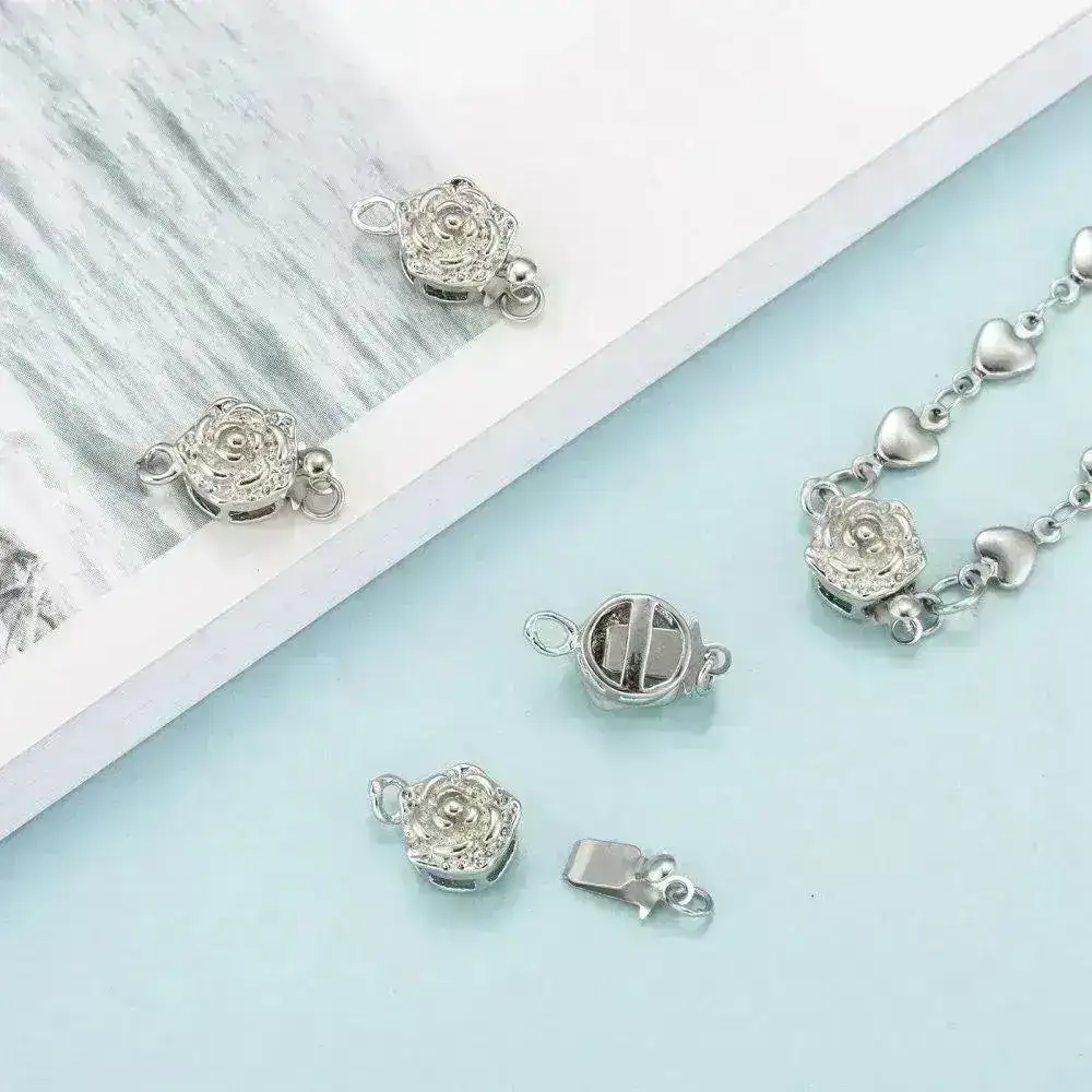 FLEUR, Round or Hex, Small Box Clasp, 1 Strand, 2 Sets - Image 4