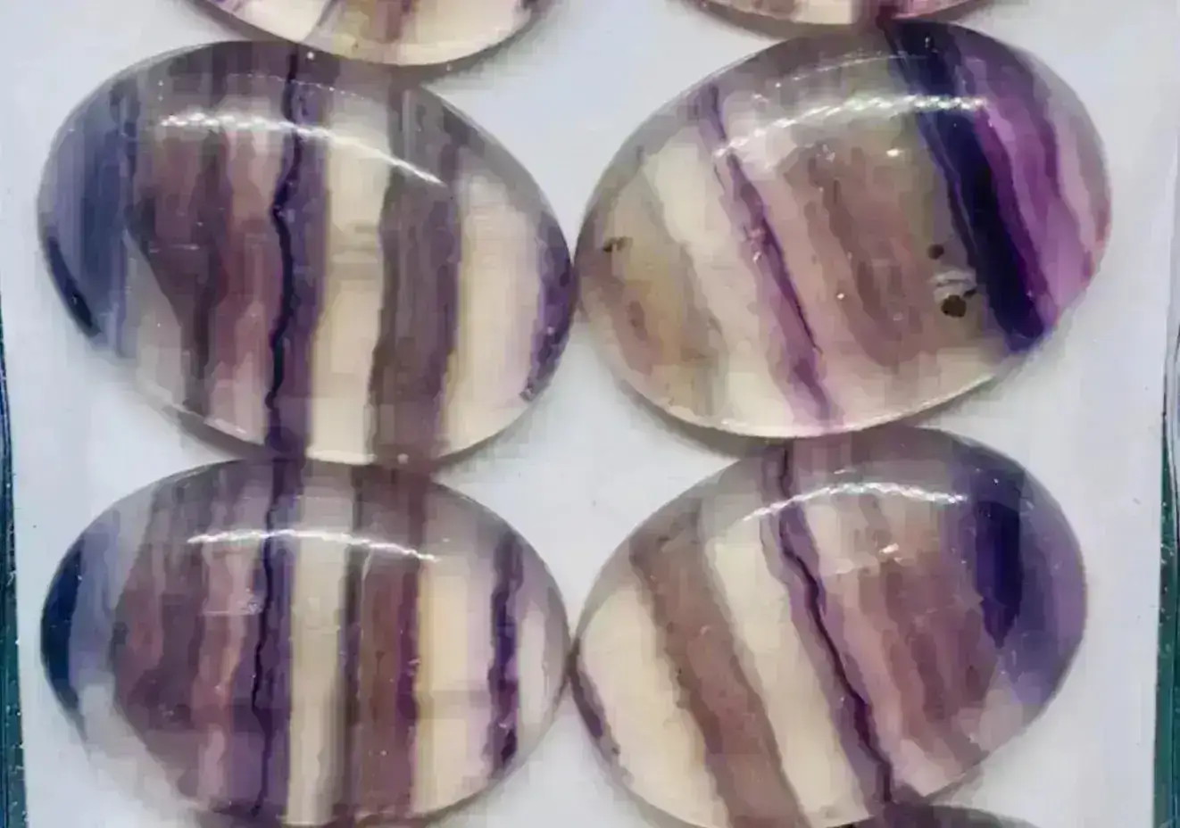 Semi-Precious Fluorite Cabochons, 3 Shades - Image 3
