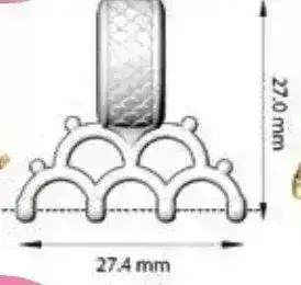 Kales Cymbal Bail, for 8\0 & other Seed Beads - Image 6