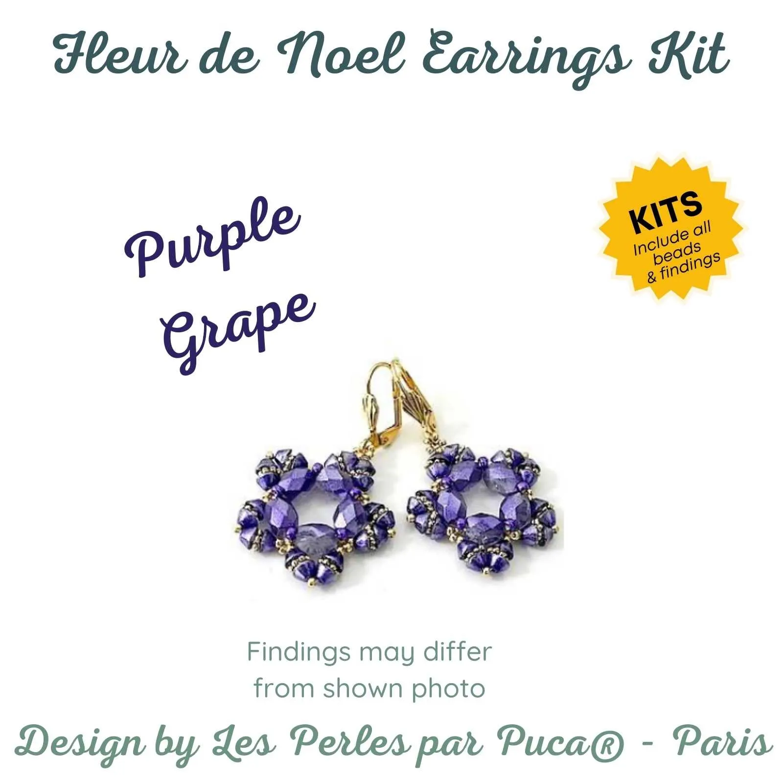 Noel Flower Friendship Earrings Kit - Image 3