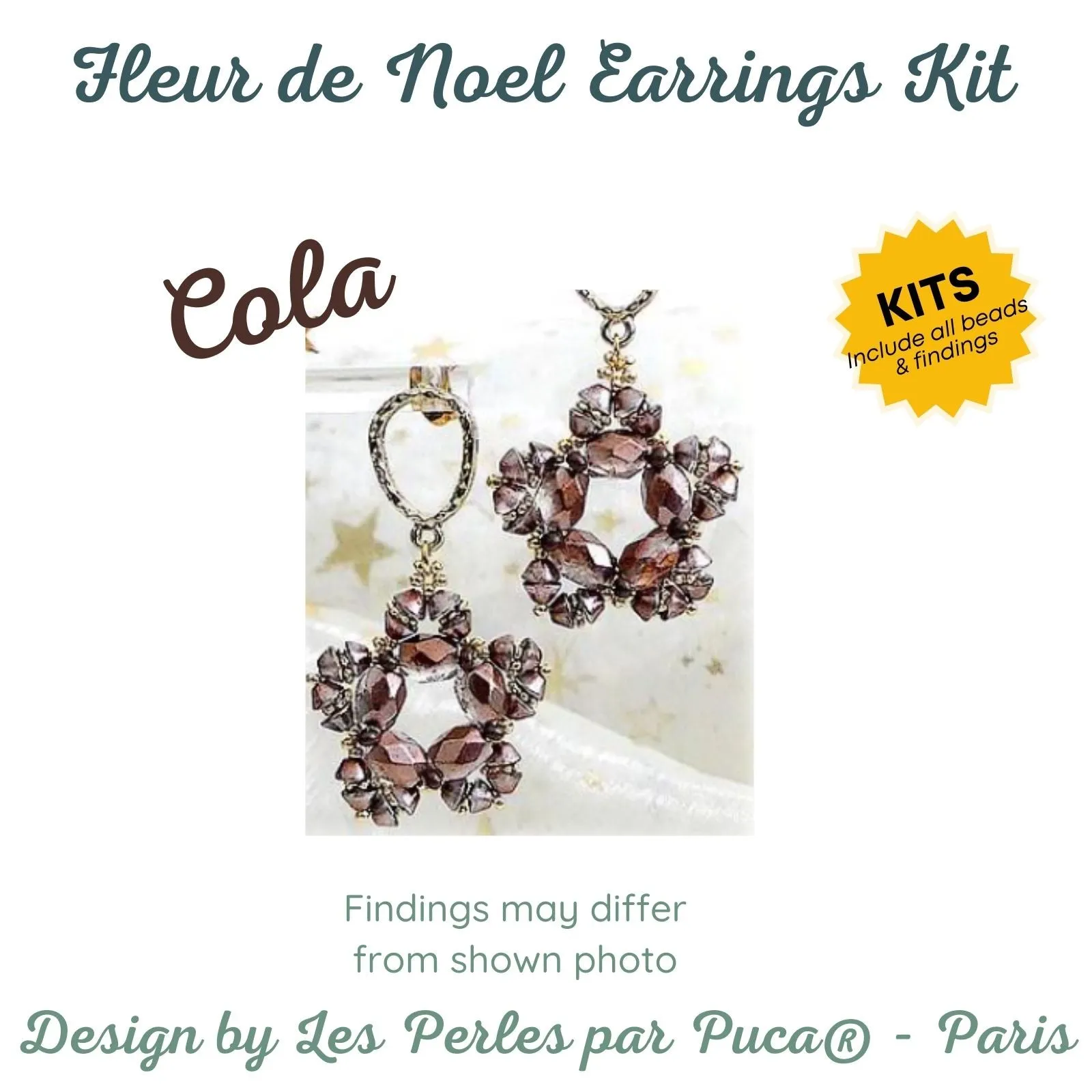 Noel Flower Friendship Earrings Kit - Image 5