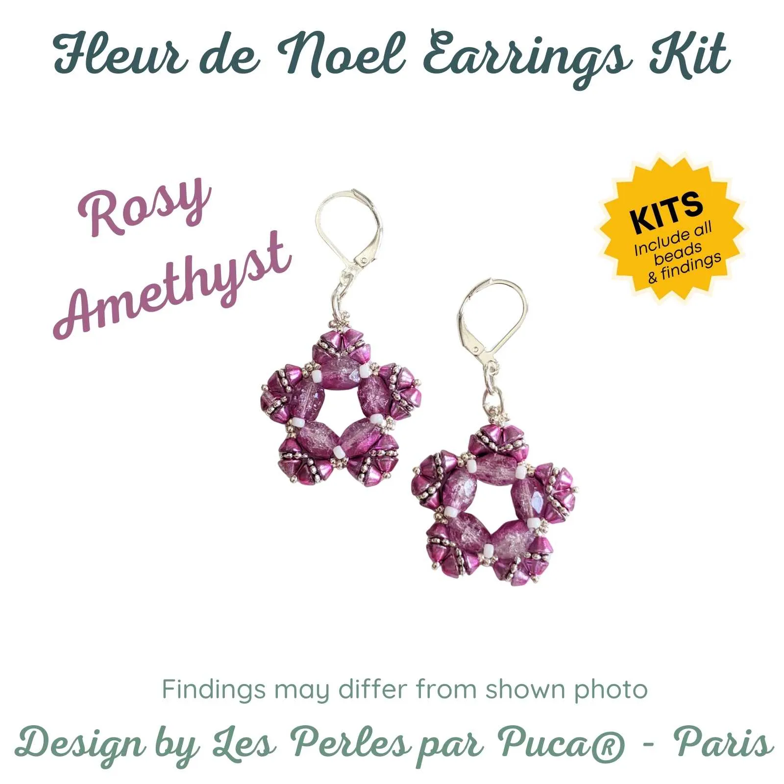 Noel Flower Friendship Earrings Kit - Image 6