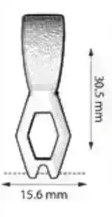 Lamyra, Cymbal Superduo Bead Bail, 4 Finishes - Image 7